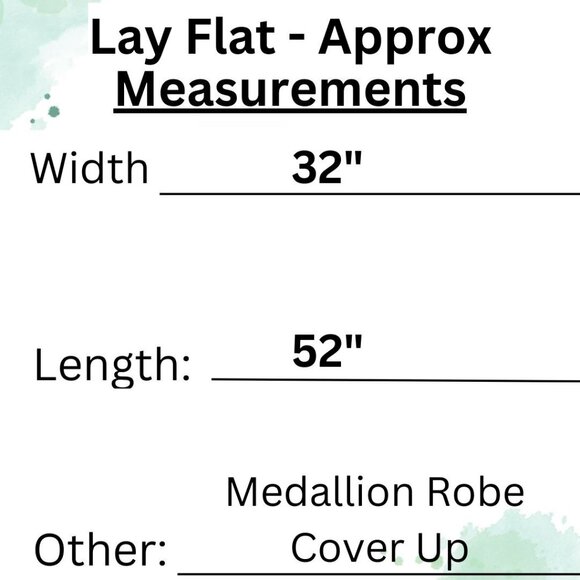 Boho Kimono Robe Cover Up Medallions & Belt NWT 🌿💙 - Picture 5 of 7